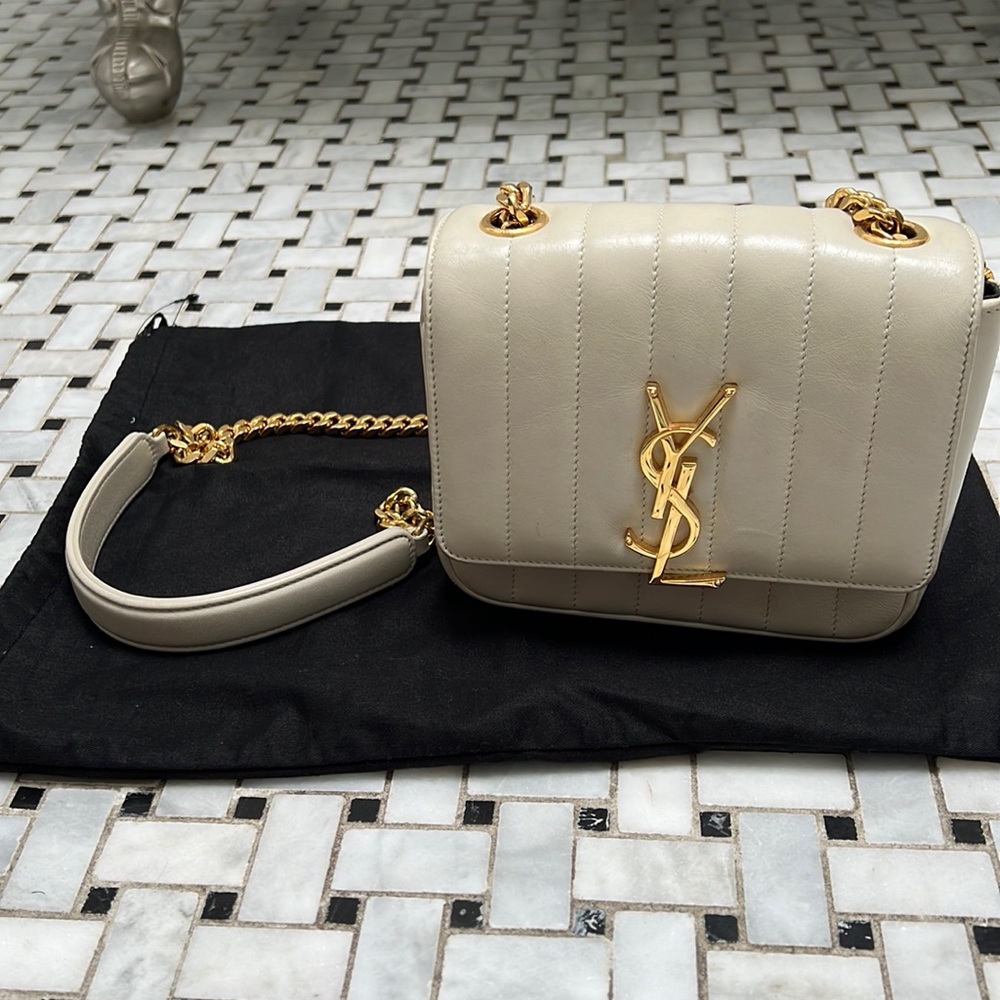 SAINT LAURENT  YSL Small Vicky Chain Bag